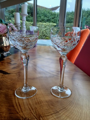 Pair lovely lead crystal - pair,