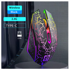 RGB Wireless Gaming Mouse Bluetooth 2.4G Rechargeable Silent LED for PC Laptop