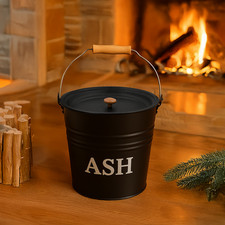 Ash Bucket Fireside Metal 12L