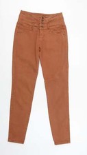 Yes Yes Womens Brown Cotton