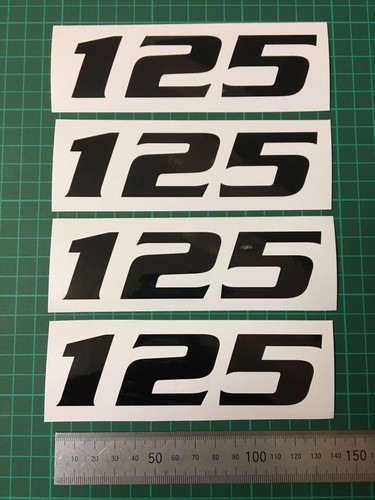 125 stickers decals - (x4),