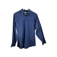 Van Hueson Poplin Men's Blue