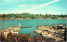 Postcard CA Sausalito Yacht