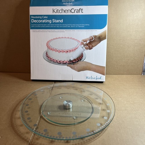 Kitchencraft glass cake stand - cake,