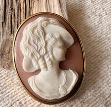 Antique cameo brooch pendant - antique,