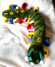 John Lewis Green Caterpillar Learning Number Alphabet Soft Toy Plush