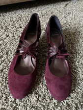New, Unworn Marks & Spencer Per Una Ladies Shoes Size 6 Wine Colour