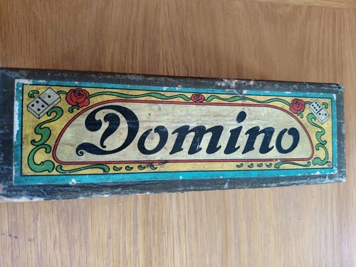 Vintage wood wooden dominoes - wooden,