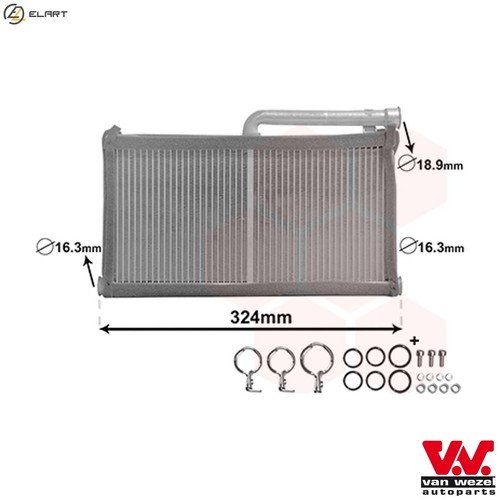 Heat exchanger interior - heat,