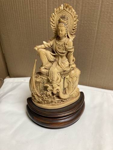 Hand carved chinese guanyin - hand-carved,