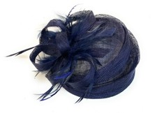 Sinamay fascinator pillbox hat - sinamay,