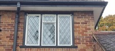 Original crittal, steel, diamond leaded windows. Black & white. 2 X Triple.
