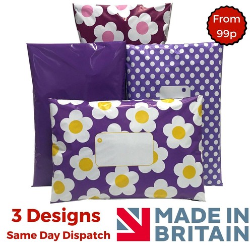 Purple post poly mailing bags - post,