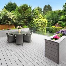 Anthracite or Silver Grey 3.6m Composite WPC Woodgrain Decking Kit-Free Delivery