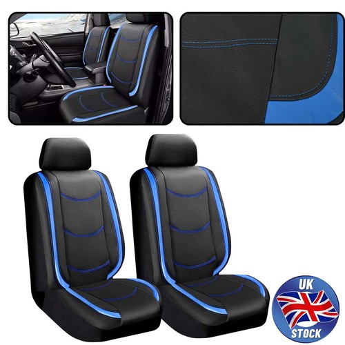 2pcs blue front car seat - blue,