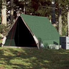 Camping Tent A-Frame 2-Person Green Waterproof vidaXL