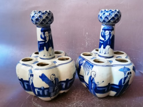 Chinese pair blue white - chinese,