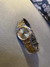 Ladies Swiss Eterna Kontiki Quartz Watch - Two Tone Gold Silver Colour, Date