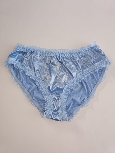 Baby blue satin knickers silky - baby,
