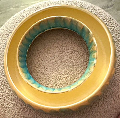 Ceramic ring vase cream - ceramic, &
