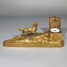 Antique French Bronze Inkwell