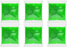 Gel Balls Blaster Ammo 7-8mm(6 Pack, 60000 Pcs), Gel Water Blaster Refill Green