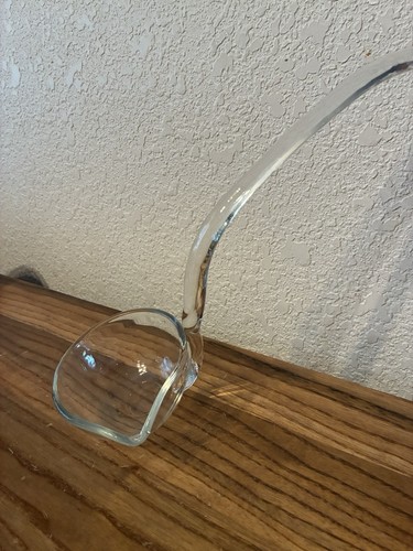 Clear glass punch bowl - glass, ladle