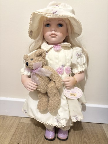 Porcelain doll amy the - 20",,