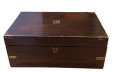 Antique Writing Slope Box Georgian Travel Desk Wood Needs Restoration 35x15x23