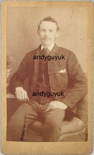 CDV SEATED MAN BY VON DIX
