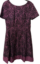 Oasis Purple Dress Velvet Mix