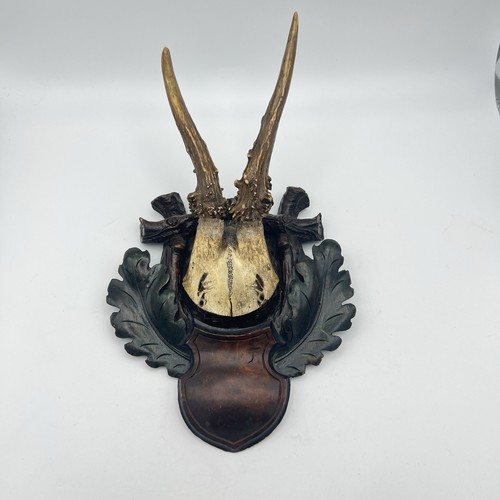 Antique black forest carved - black,