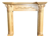 Hand carved solid oak fire surrounds