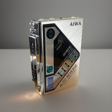 RARE AIWA HS-G09 Cassette Player Walkman, Manual & Case, Flagship model Spares