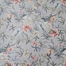 Faux Silk Print Fabric Remnant