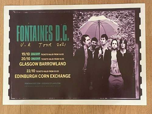 Fontaines concert poster - fontaines,