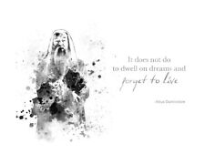 ART PRINT Harry Potter Quote, Blk&Wht, Harry Potter illustration, Wall Art, Gift