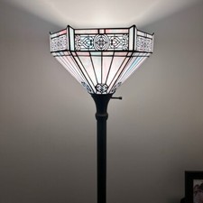 Tiffany Style Torch Floor Lamp