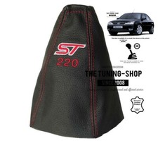 Gear Gaiter For Ford Mondeo MK3 2003-2006 Leather "ST220" Red Embroidery