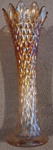 Antique orange iridescent - antique,