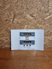 Vintage Petrol Pump Enamel Face Counter Gallons Avery Hardoll Shillings 