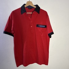 Gabicci T Shirt, Polo Shirt, Mens Large, Red, chest picket