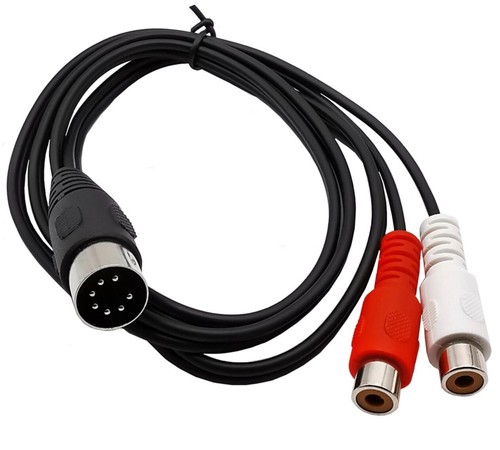 Pin din male dual rca - pin,