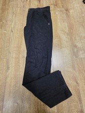ETO Mens Black Straight Chino Trousers Waist 34 Regular Used