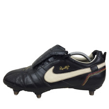 Nike Tiempo Ronaldinho Black Leather Football Boots Men UK 10  Eur 45