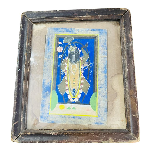 Old antique god krishna - antique,