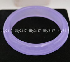 Natural Deep Violet Alexandrite Jade Gemstone Bangle Bracelet 56-66mm Jewelry