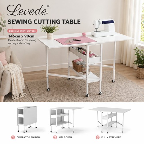 Levede folding sewing table - sewing,