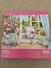 Corner Piece Little Lamb 500 Pieces Jigsaw Puzzle Debbie Cook 48 x 34 cm