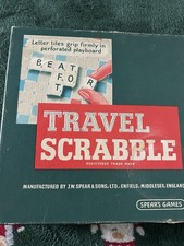 Vintage TRAVEL SCRABBLE Clip
